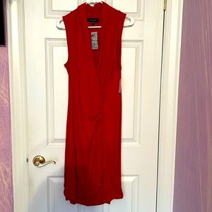 Bnwt Karen Kane red city limits wrap dress. Sz XL